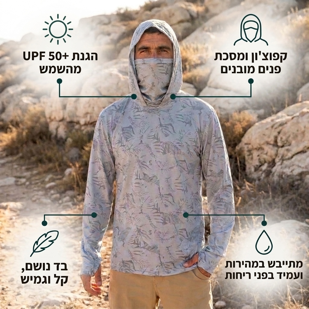 קפוצ'ון הקיץ הנושם של וונטי להגנה מהשמש